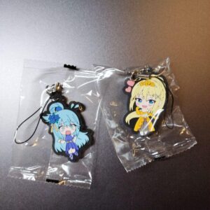 Konosuba Character Strap 2-Piece Set F/S-M503 from japan Rare  Good condition