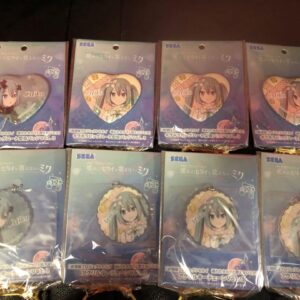 Project Seka Acrylic Keychain Glittering Big Heart Shaped Can Badge Hatsune Miku