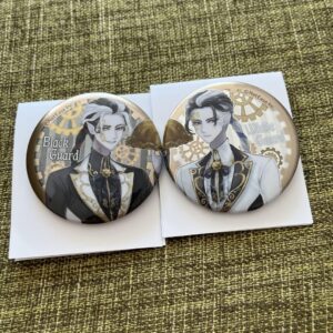 Personality 5 Trading Metal Can Badge Black And White Impermanence F/S-M501 from