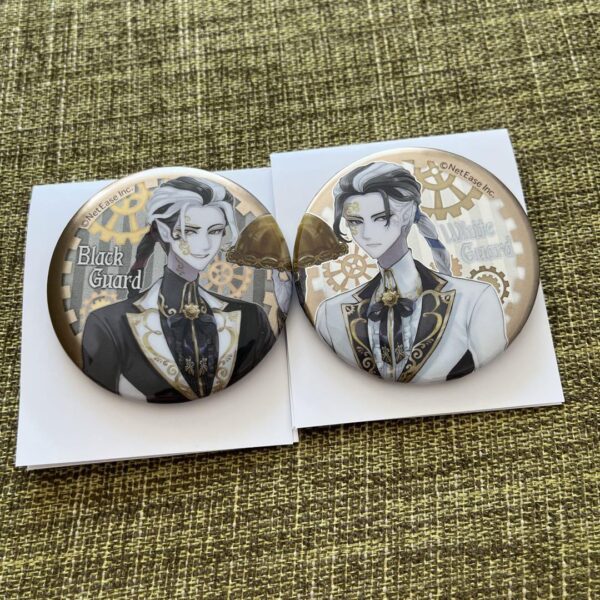 Personality 5 Trading Metal Can Badge Black And White Impermanence F/S-M501 from