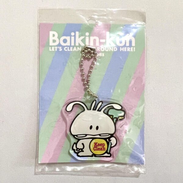 Baikin-Kun Acrylic Keychain Showa Retro F/S-M501 from japan Rare  Good condition