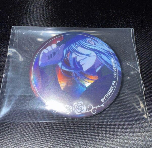 Black Butler Undertaker Funeral Officer Capsule Can Badge Holo F/S-M501 from jap