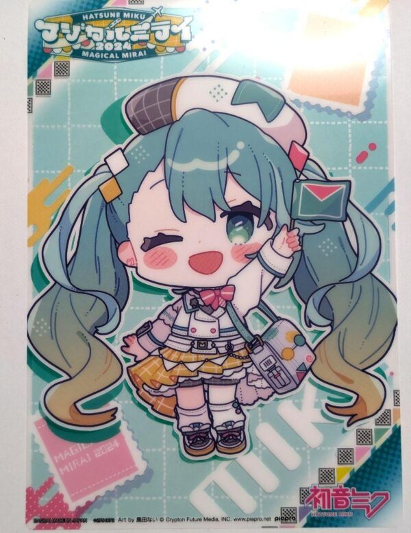 Magical Mirai 2024 Clear Visual Poster Hatsune Miku F/S-M501 from japan Rare  Go