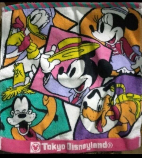 Tokyo Disneyland Handkerchief Towel F/S-M503 from japan Rare  Good condition