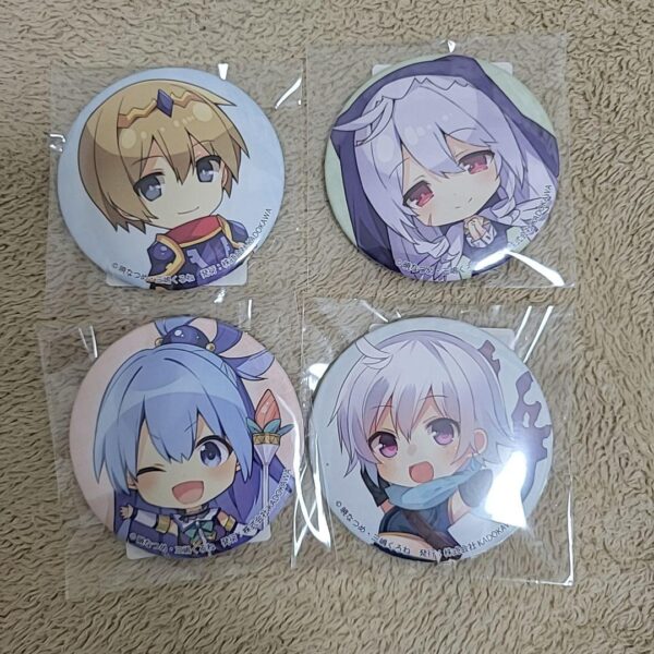 Lottery Dokonosuba Blessings On This Wonderful World Can Badge F/S-M503 from jap