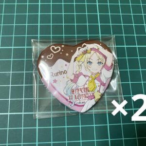 Love Live Renno Sora Osawa Rurino Gigo Heart Can Badge 2 Pieces F/S-M501 from ja
