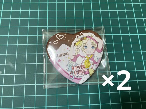 Love Live Renno Sora Osawa Rurino Gigo Heart Can Badge 2 Pieces F/S-M501 from ja