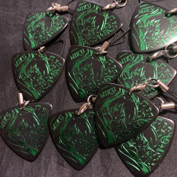 Project Seka Guitar Pick Strap Vocaloid Hatsune Miku Black Set Of 10 F/S-M501 fr