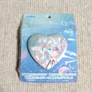 Project Seka Movie: Glittering Big Heart Shaped Can Badge Vol.3 Miku F/S-M501 fr