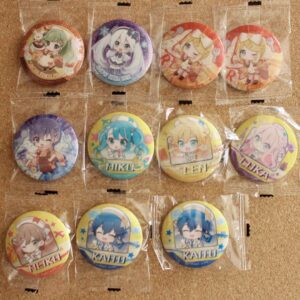 Yes Magical Mirai Snow Miku Gacha Badge Set F/S-M501 from japan Rare  Good condi