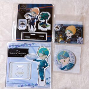 Twisted Wonderland Jade Acrylic Stand Can Badge F/S-M503 from japan Rare  Good c