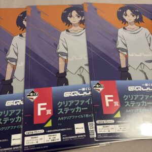 Ichibankuji Mobile Suit Gundam Zeke Axe Prize Clear File Shuji 3 Points F/S-M503