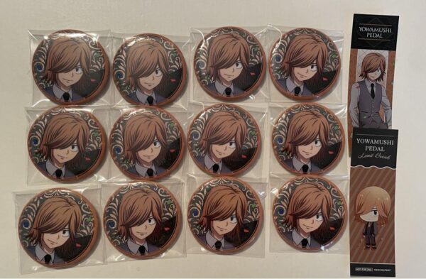 Yowamushi Pedal Aoyagi Kazu Can Badge Bonus Final F/S-M501 from japan Rare  Good