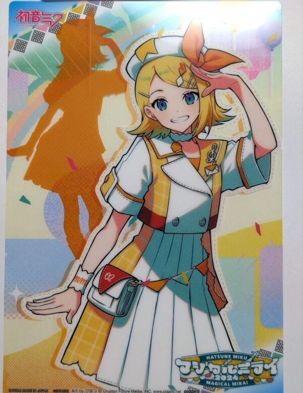 Magical Mirai 2024 Clear Visual Poster Kagamine Rin F/S-M501 from japan Rare  Go