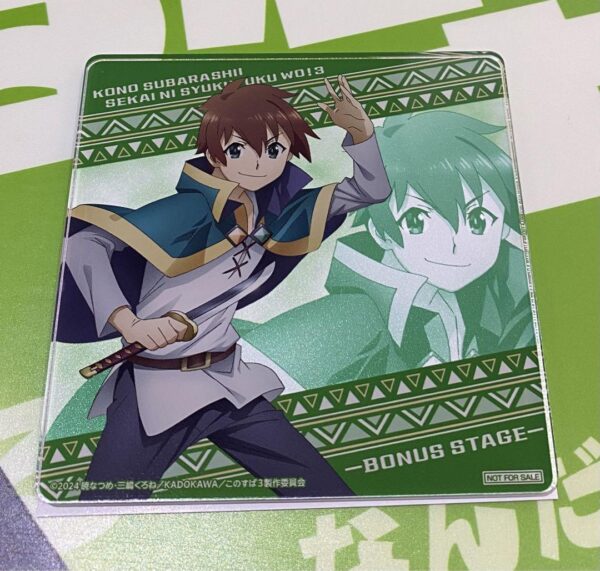Blessing On This Wonderful World 3 Bonus Stage Kazuma'S Acrylic Coaster F/S-M503