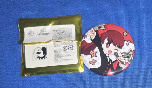 Persona 5 Can Badge Kasumi F/S-M501 from japan Rare  Good condition