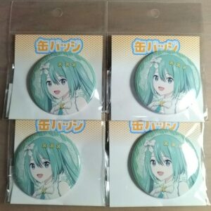 Hatsune Miku Tower Records Cafe Project Seka Can Badge F/S-M501 from japan Rare