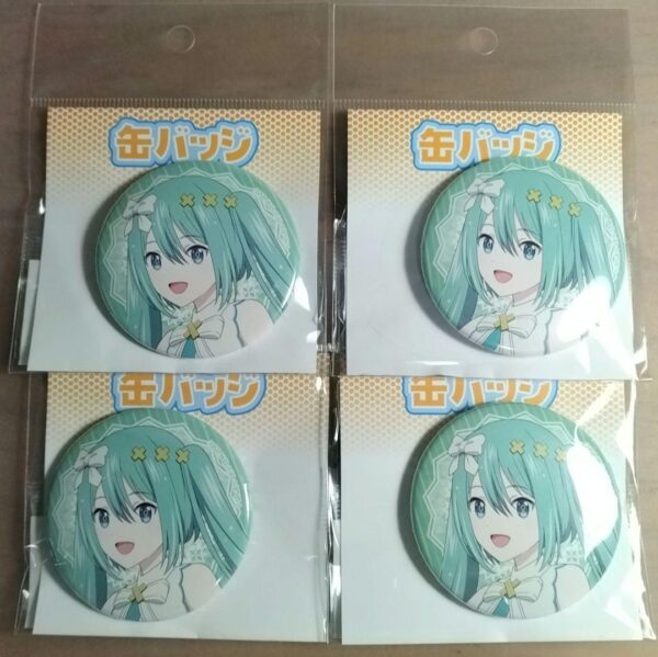 Hatsune Miku Tower Records Cafe Project Seka Can Badge F/S-M501 from japan Rare