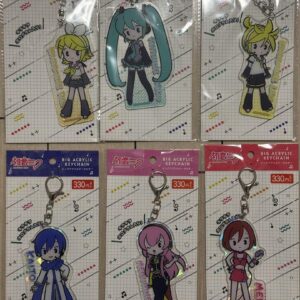 Hatsune Miku Big Acrylic Keychain 6 Types Set F/S-M501 from japan Rare  Good con