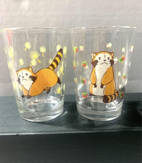 Rascal Mini Glasses Set Of 2 World Masterpiece Theater F/S-M501 from japan Rare