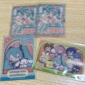 Hatsune Miku Family Mart Sanrio Clear Card F/S-M501 from japan Rare  Good condit