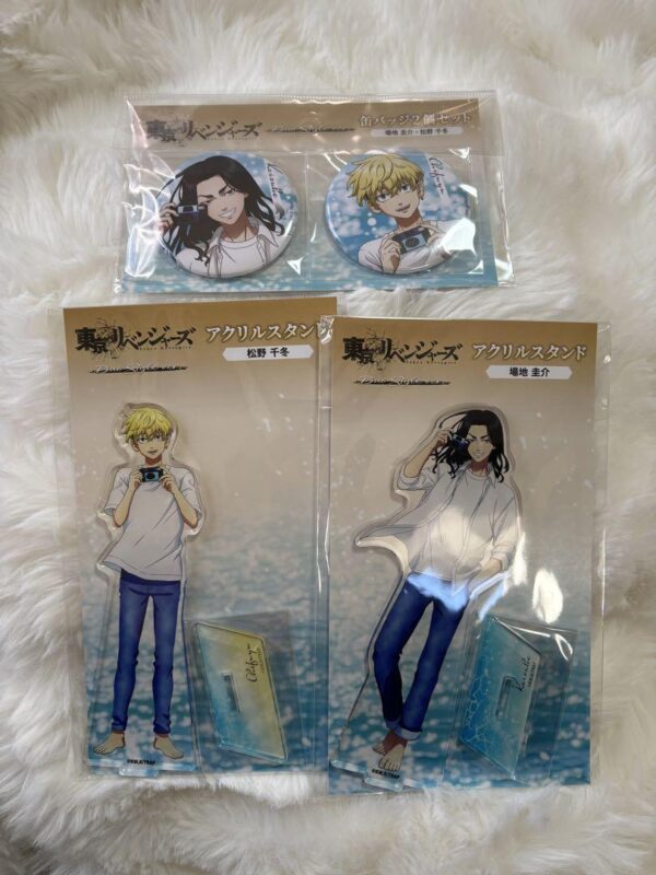Tokyo Revengers Duover. Acrylic Stand Can Badge F/S-M501 from japan Rare  Good c
