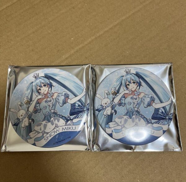 Hatsune Miku Yuki Gigo Can Badge F/S-M501 from japan Rare  Good condition