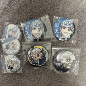 Demon Slayer: Kimetsu No Yaiba Uzui Tengen Can Badge Set F/S-M501 from japan Rar