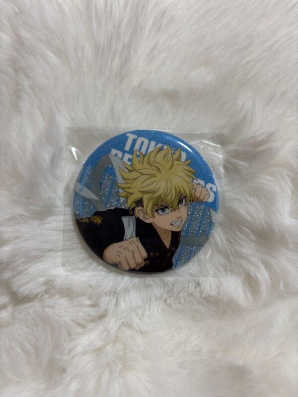 Tokyo Revengers Matsuno Chifuyu Glitter Can Badge F/S-M501 from japan Rare  Good