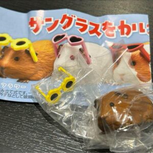 Guinea Pig Gacha Flower Wearing Sunglasses F/S-M503 from japan Rare  Good condit