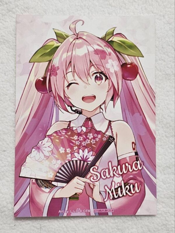 Sakura Miku Bromide Shirabi Bonus Hatsune F/S-M501 from japan Rare  Good conditi