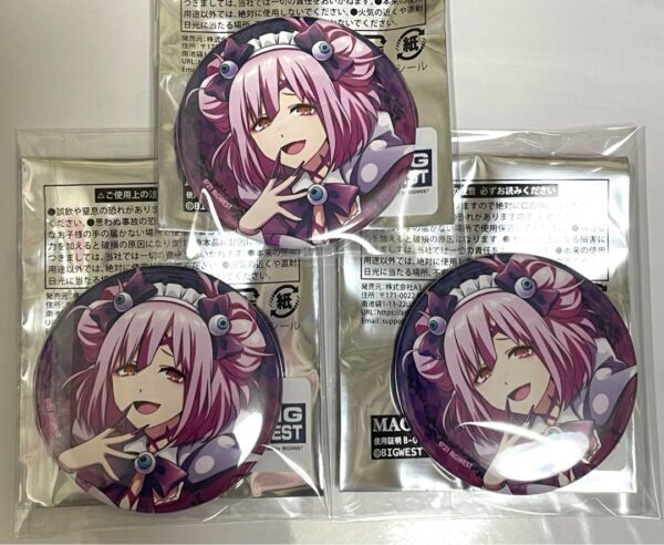 Macross Halloween A3 Valkyrie Can Badge Dark Makina F/S-M501 from japan Rare  Go