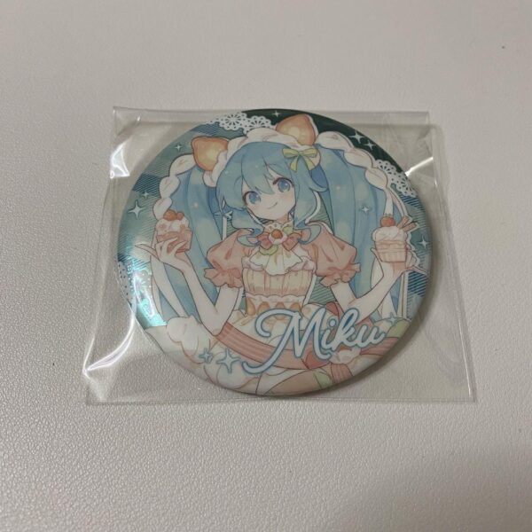 Hatsune Miku 39Culture Can Badge F/S-M501 from japan Rare  Good condition