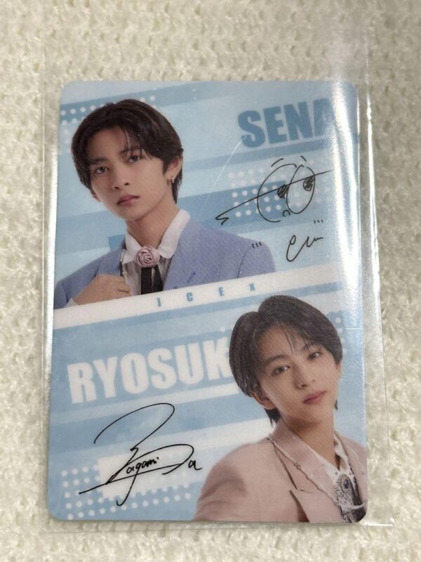 Ebidan Wafer Card Yagami Ryosuke Takeno Seiyu Pair Design Sign F/S-M501 from jap