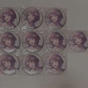 Project Seka Glitter Can Badge 8B Shiraishi Anzu F/S-M501 from japan Rare  Good