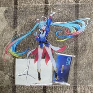 Gundam Hatsune Miku Big Acrylic Stand F/S-M501 from japan Rare  Good condition