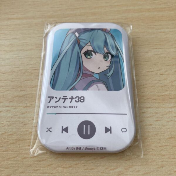 Magical Mirai 2024 Hatsune Miku Antenna 39 Square Can Badge F/S-M501 from japan