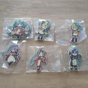 Snow Miku 2024 Gacha Capsule Toy Rubber Keychain 6 Types F/S-M501 from japan Rar