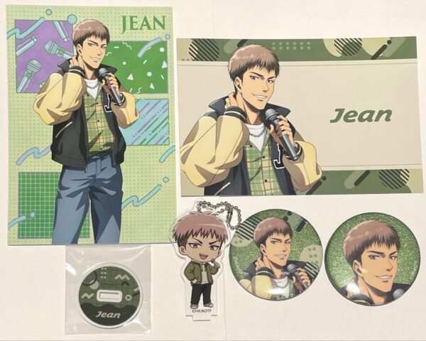 Attack On Titan Round1 Jean Postcard Can Badge Acrylic Keychain F/S-M501 from ja