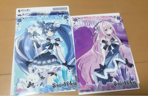 Hatsune Miku Snow 2025 Clear Visual Poster Set Of 2 F/S-M501 from japan Rare  Go
