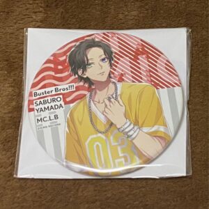 Hypnotic Yamada Saburo Buster Bros Can Badge F/S-M501 from japan Rare  Good cond