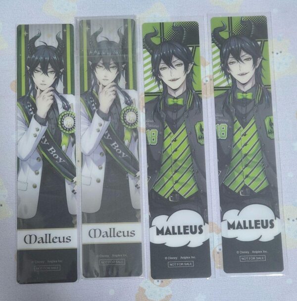 Twisted Wonderland Clear Bookmark Dress Up Union Maleus F/S-M503 from japan Rare