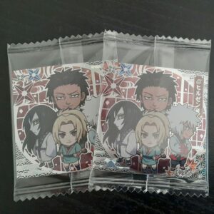 Naruto Seal Wafers Hiruzen Sec 2-Piece Set F/S-M501 from japan Rare  Good condit