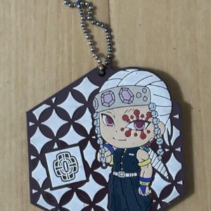Demon Slayer: Kimetsu No Yaiba Kyun Character Rubber Mascot Keychain Uzui Tengen