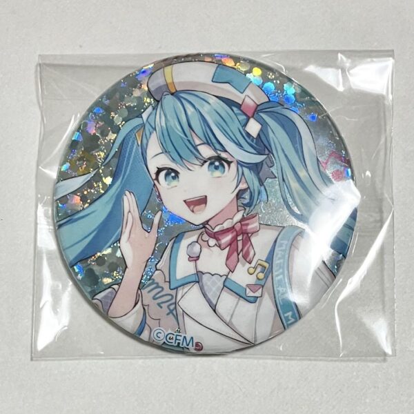 Hatsune Miku Magical Mirai 2024 Main Visual Can Badge Tama Hologram F/S-M501 fro