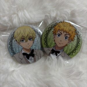 Tokyo Revengers Agf Glitter Can Badge Matsuno Chifuyu Hanagaki Takedo Chugai Min
