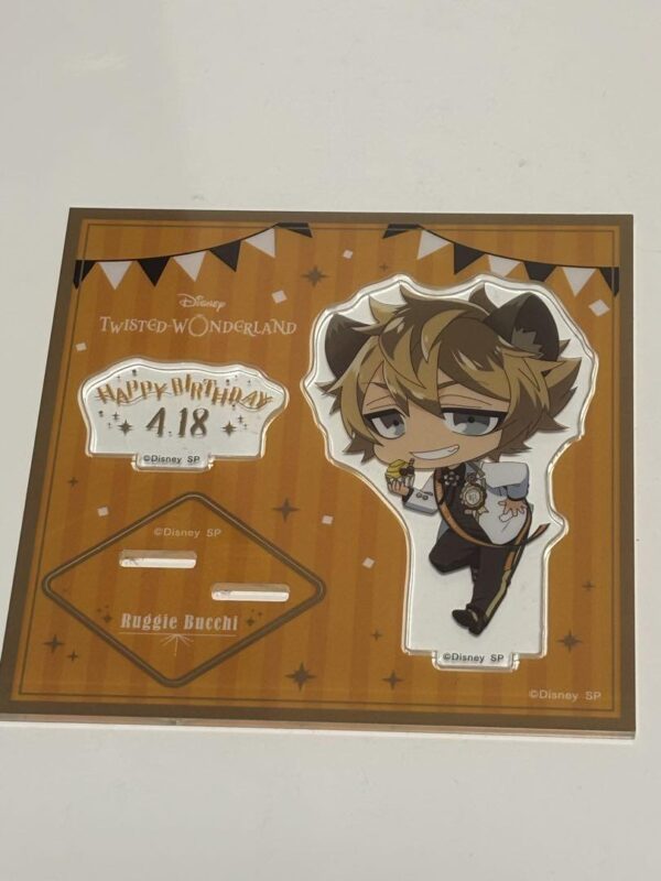 Twisted Wonderland Ruggy Birthday Acrylic Stand F/S-M503 from japan Rare  Good c