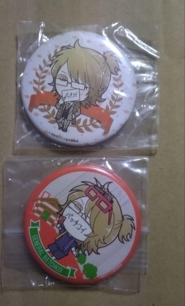 Forbidden Live Radio Minoru Can Badge Batchikoi General F/S-M501 from japan Rare