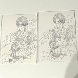 Levi Attack On Titan Movie Bonus Admission Postcard Visual Cards Limited F/S-M50