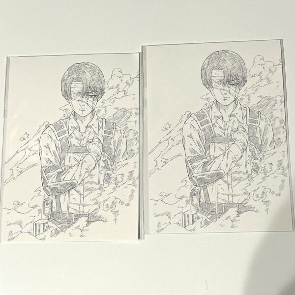 Levi Attack On Titan Movie Bonus Admission Postcard Visual Cards Limited F/S-M50